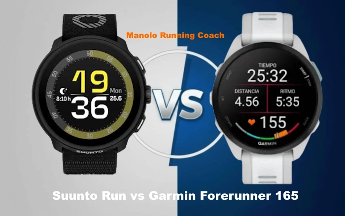 Comparativa Suunto Run vs Garmin Forerunner 165