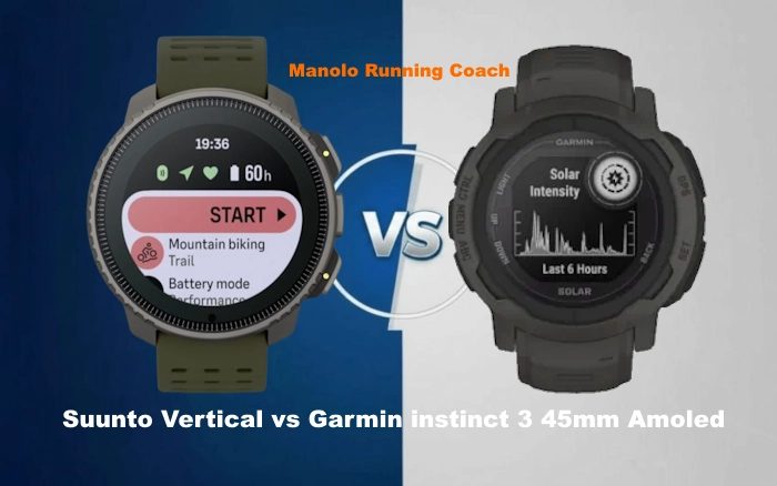 Comparativa Suunto Vertical vs Garmin Instinct 3 AMOLED 45mm