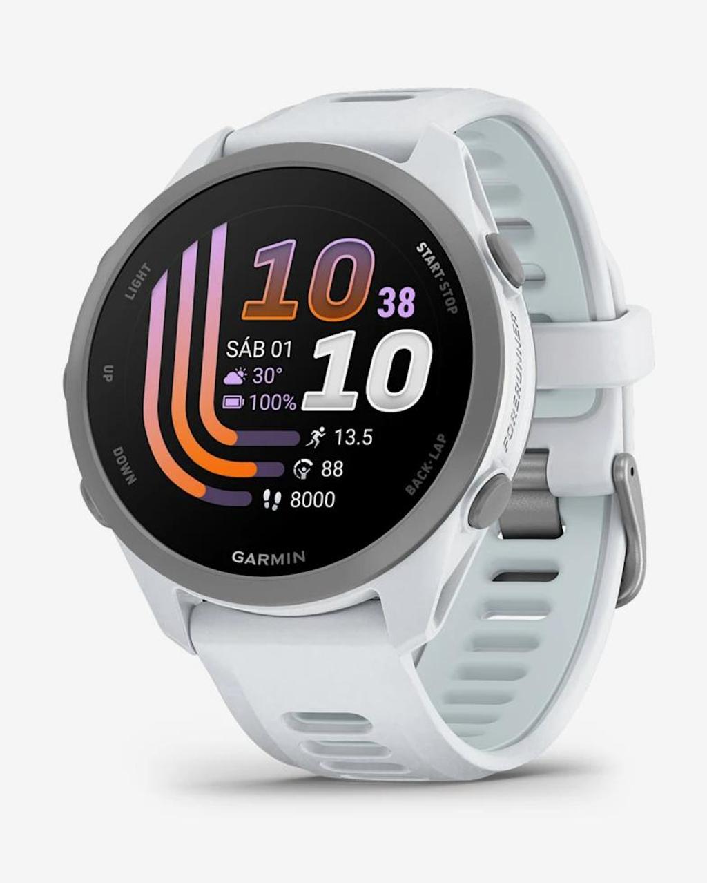 Garmin Forerunner 170 blanco correa blanco azul