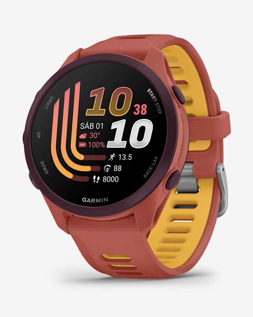 Garmin Forerunner 170 Music rojo rosa correa rojo rosa naranja