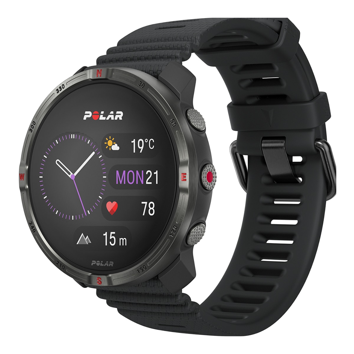 Polar - Reloj Smartwatch Grit X2 Outdoor Watch Negro S-L Polar.