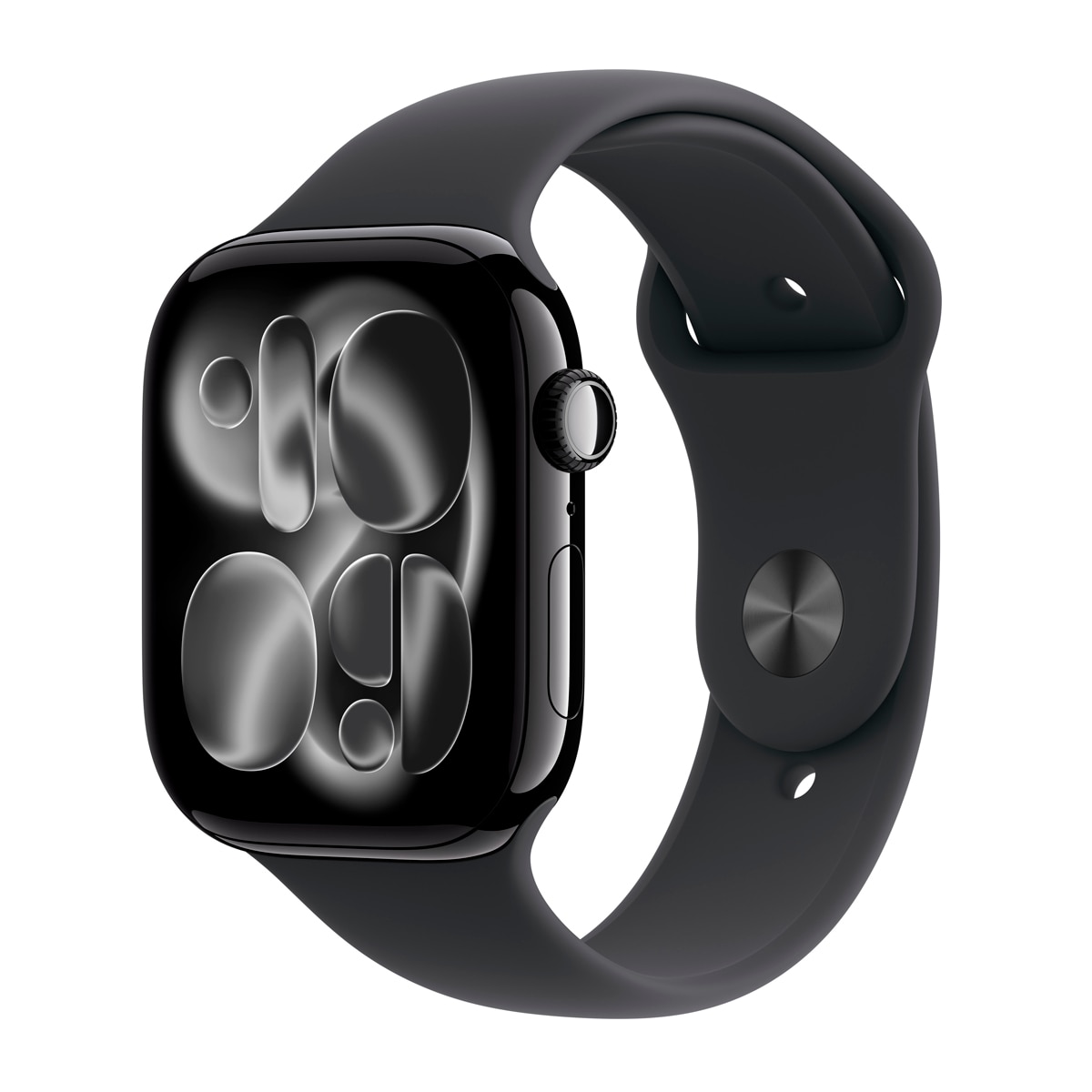 Apple - Apple Watch Series 11 GPS 46mm Aluminio negro azabache con Correa Deportiva Negro (M/L).