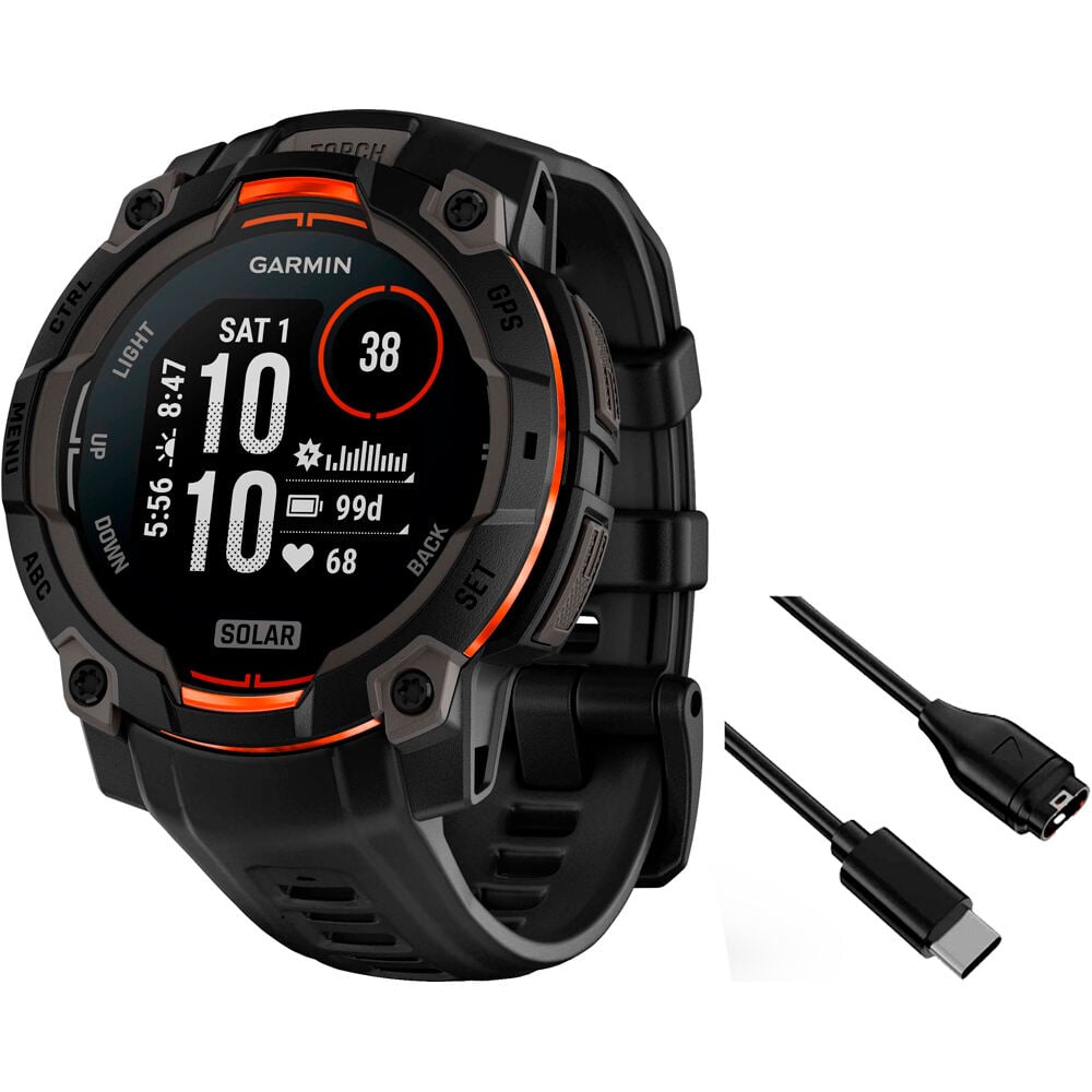 Garmin instinct 3 45mm solar pulsómetros con gps