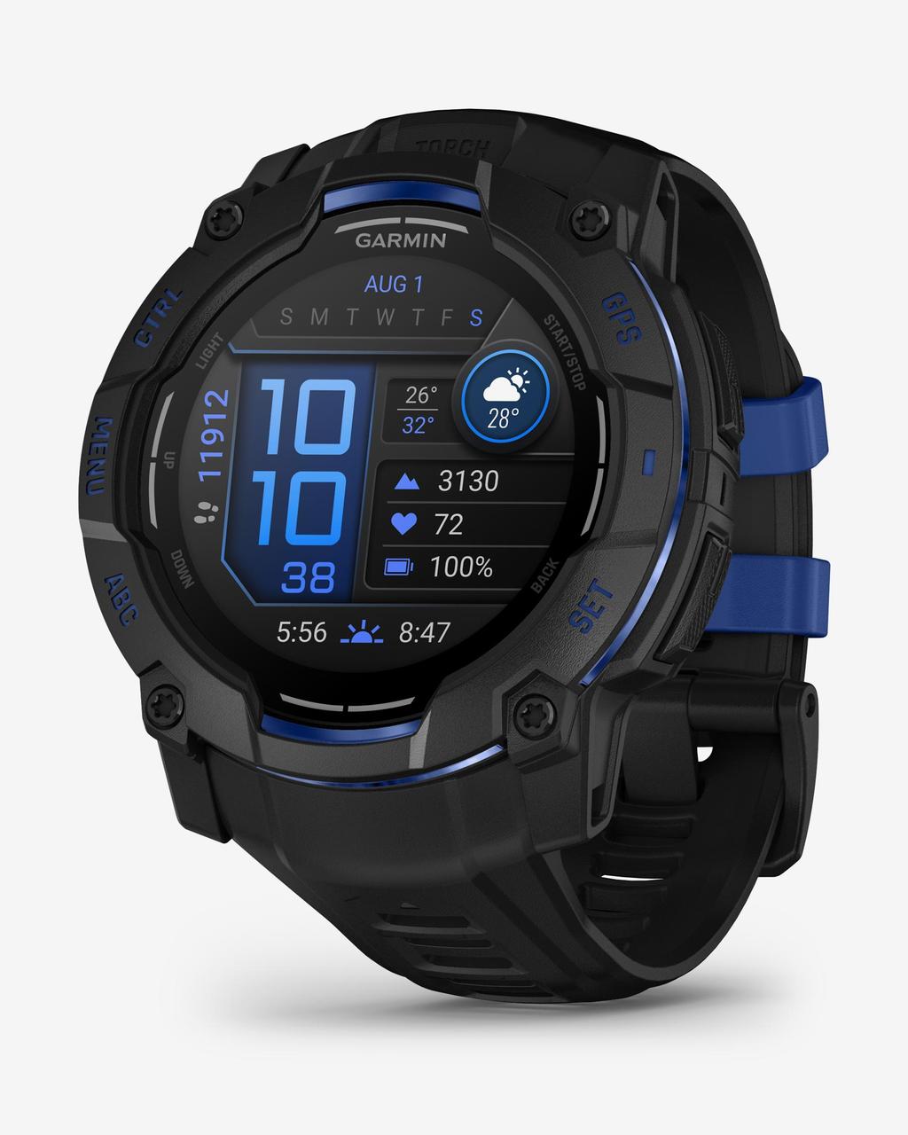 Garmin Instinct 3 AMOLED 50 mm negro correa negro
