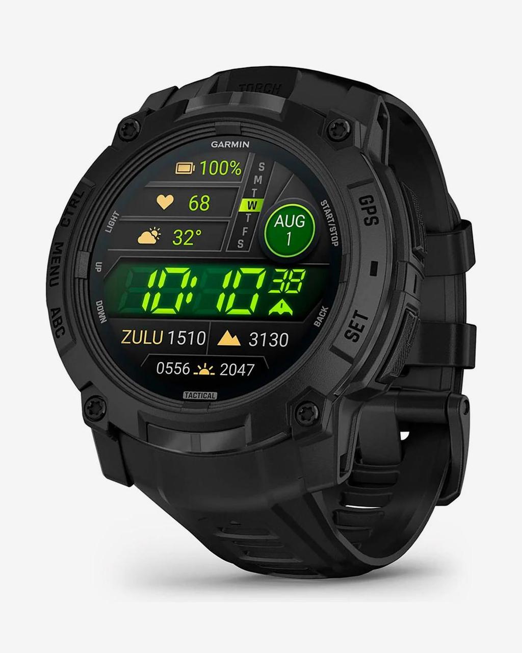 Garmin Instinct 3 AMOLED 50 mm Tactical Edition negro correa negro