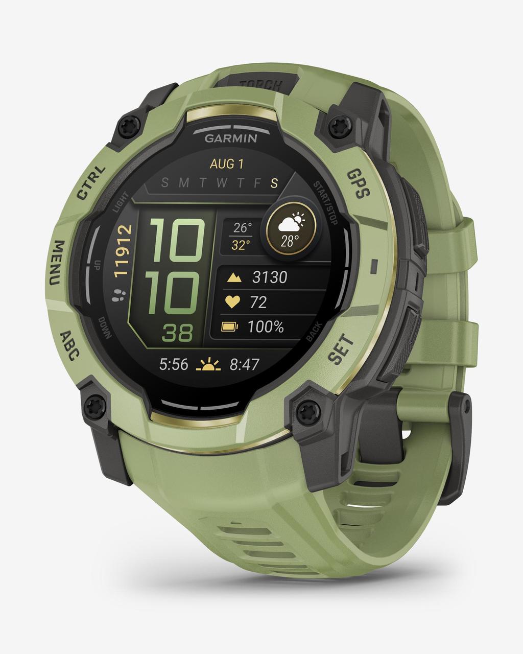 Garmin Instinct 3 AMOLED 50 mm verde correa verde