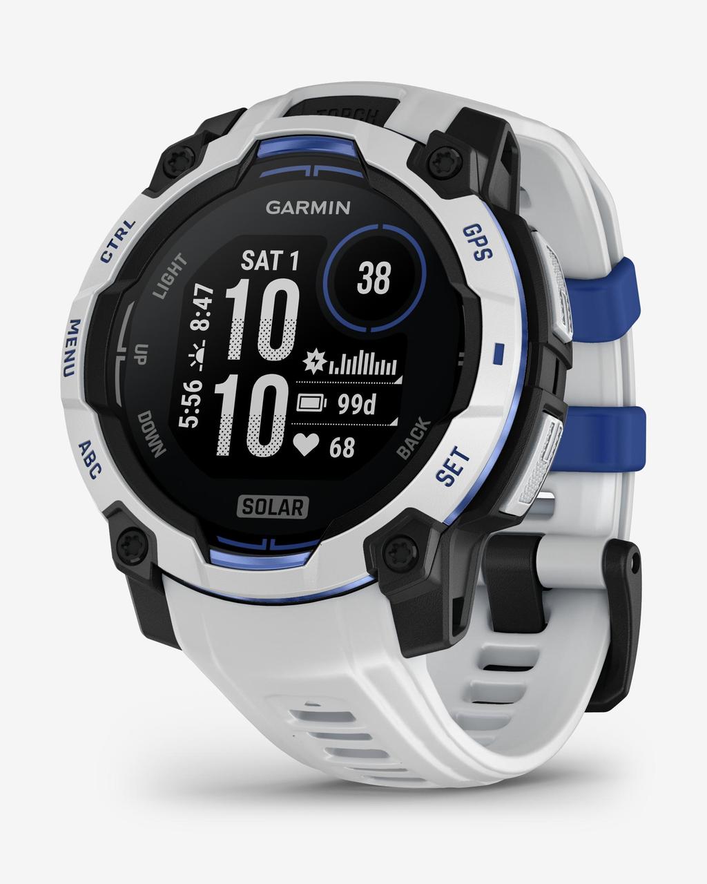 Garmin Instinct 3 Solar 45 mm blanco correa blanco