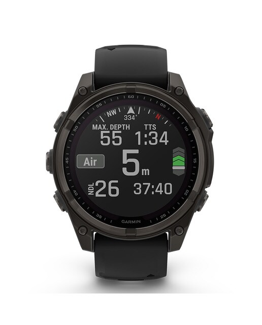Garmin - Reloj Smartwatch fenix 8 47mm Zafiro Solar, Titanio DLC Garmin.